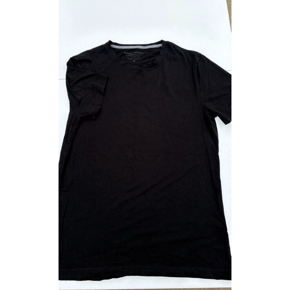 Banana Republic Performance T-Shirt Men's Size Lg Black Pima Cotton